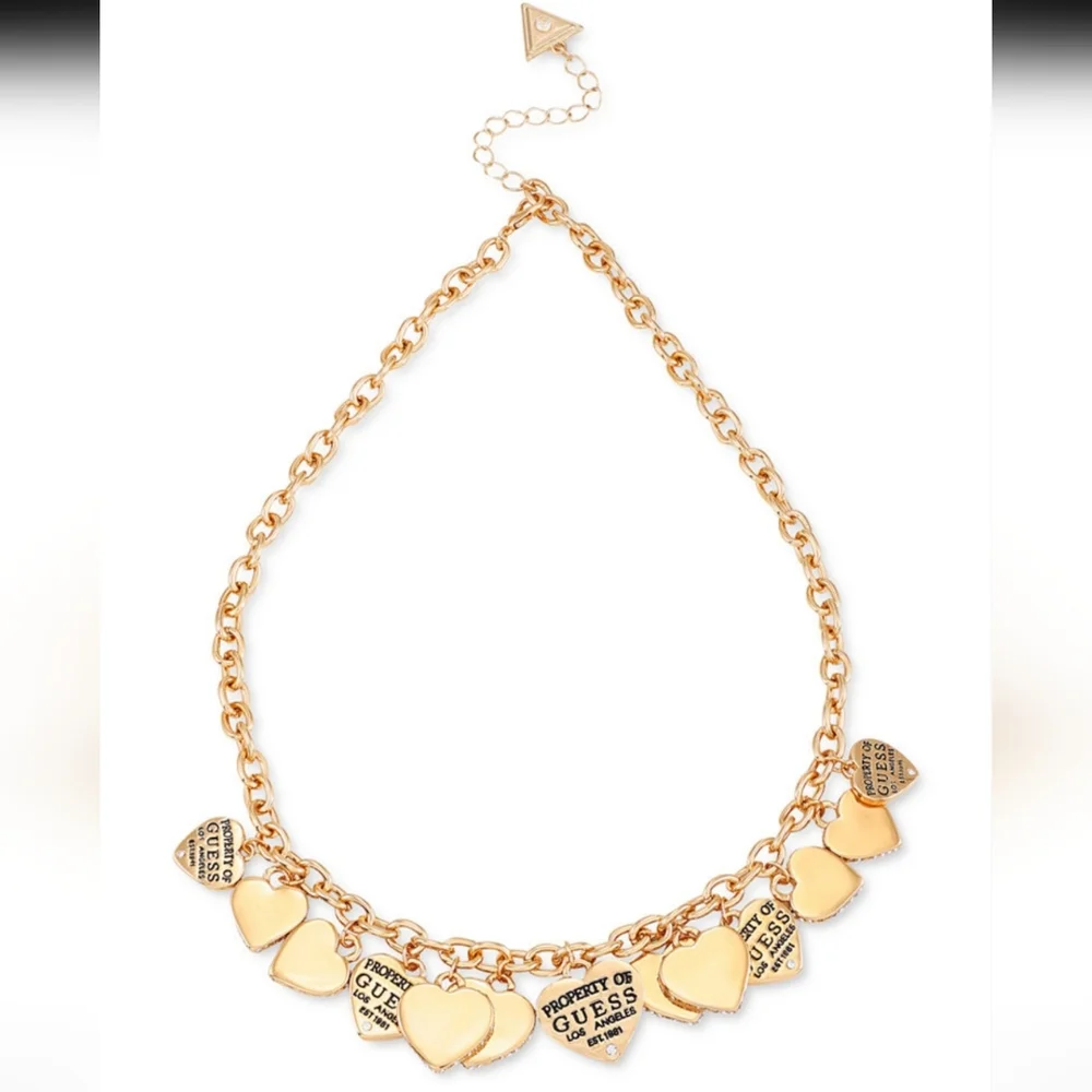 Guess Hearts Necklace - Picture 2 of 5